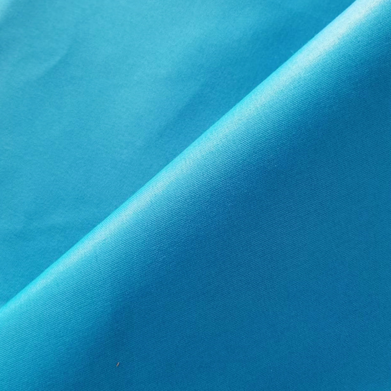 TMIE-08-1-1 70GSM 122CM Kemeja Garmen Kain Lembut dan Mengkilap Bahan Poliester 100% Dicelup dengan Kain Poplin Poliester Dipoles