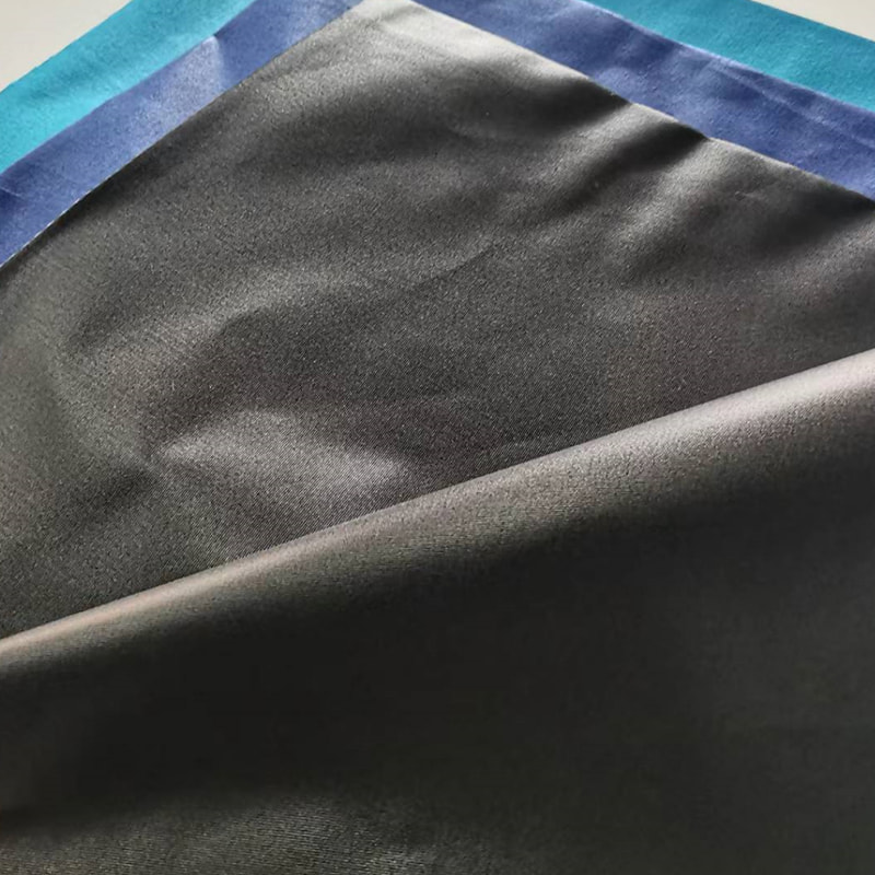 TMIE-08-1-3 Kain Gaun Bernapas Lebar 115CM Berat 90GSM Bahan Poliester Dicelup dengan Kain Poplin Poliester Halus Dipoles