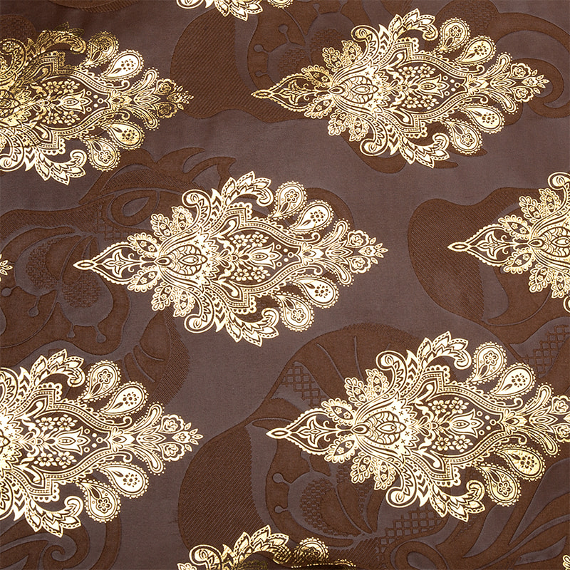 TMIE-06-5 Kain Bazin Emas Timbul Warna Dicelup