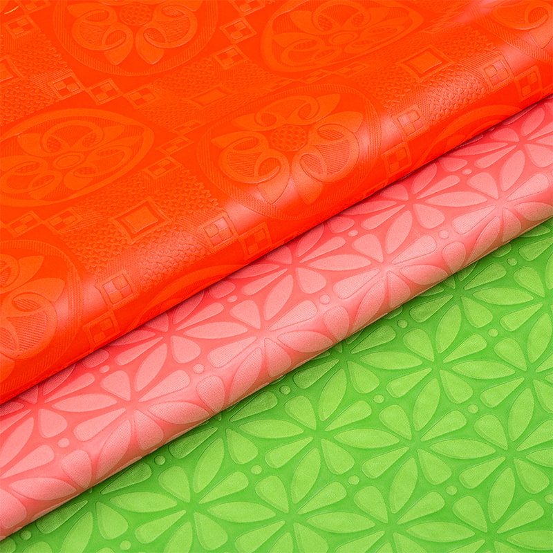 TMIE-06-4 Kain Bazin Timbul Warna Dicelup