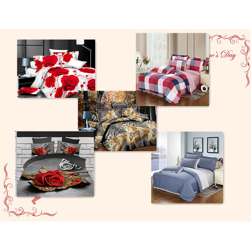 TIME-10-2 250 CM 90 GSM Desain Cetak Tersebar Berat Sprei Tenun Polos Poliester  Kain Microfiber