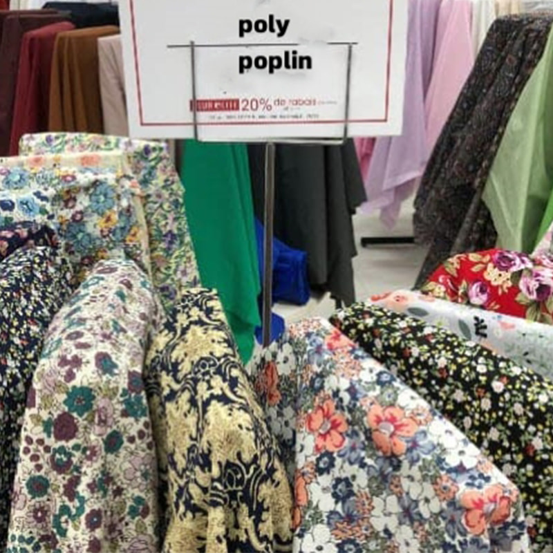 TMIE-08-3-1 Lebar 115CM Ringan 110GSM Kain Poplin Poliester Pola Cetak Kustom