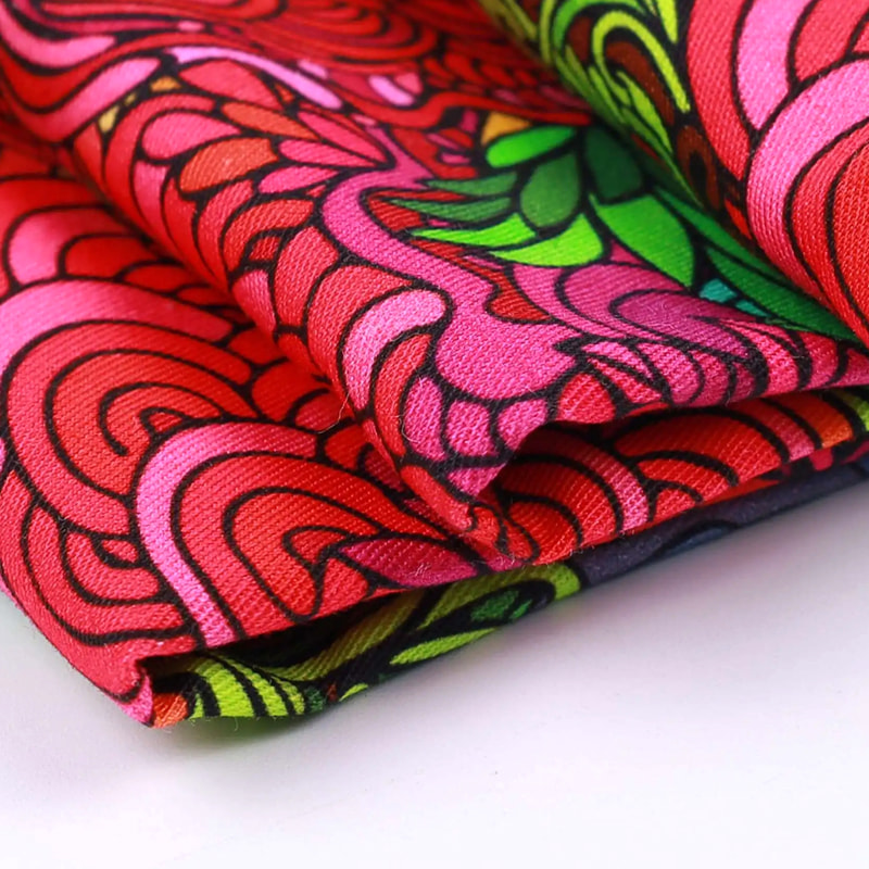 TMIE-08-3-2 115GSM Kain Poplin Twill Cetak Poliester