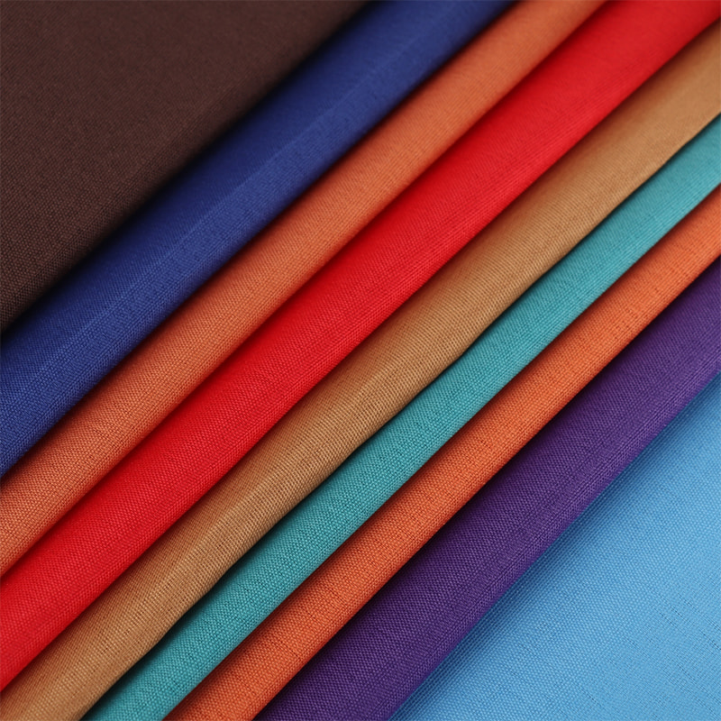 TMIE-08-5-1 Lebar 115CM ringan 65GSM Warna Disesuaikan dan Lebih dari 100+ warna Lapisan Dicelup Kain Poliester Poplin