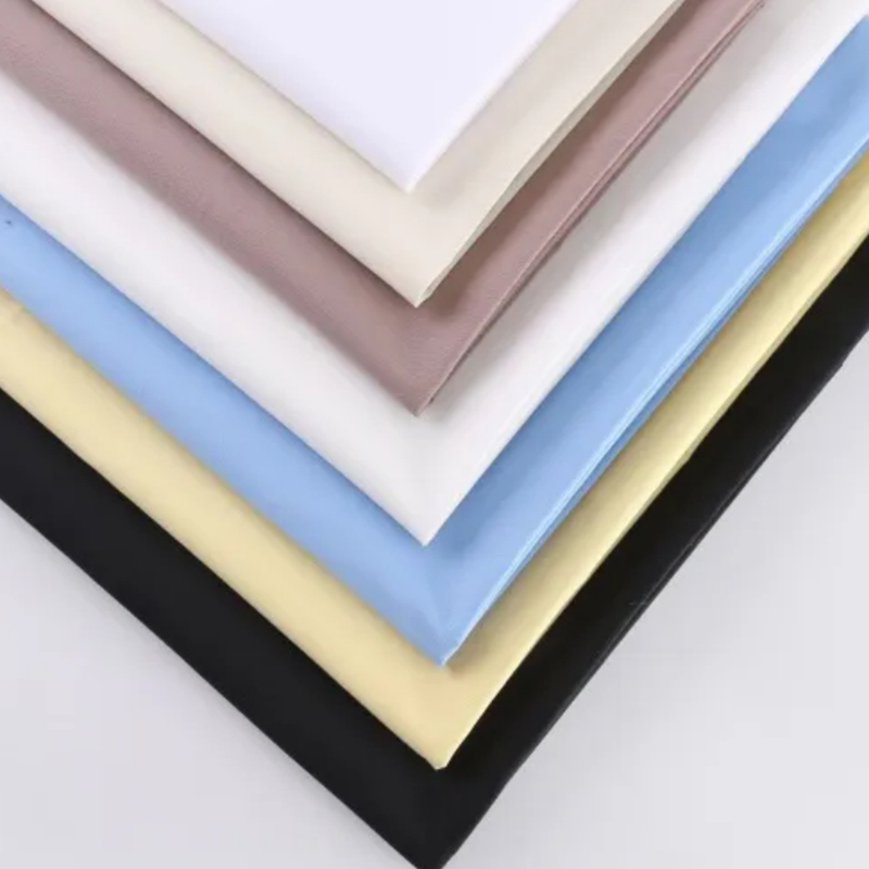 TMIE-08-4-2 Berat Sedang 115GSM Warna Dicelup Kain Poliester Poplin Twill
