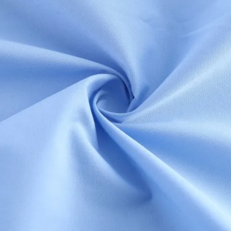 TMIE-08-4-3 120GSM Warna Dicelup Kain Poliester Poplin Twill