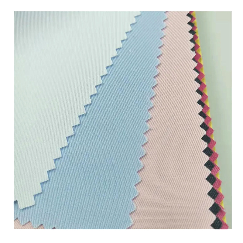 TMIE-08-4-2 Berat Sedang 115GSM Warna Dicelup Kain Poliester Poplin Twill